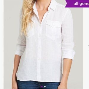 Untuckit Vitoria White Linen Button
Down Shirt